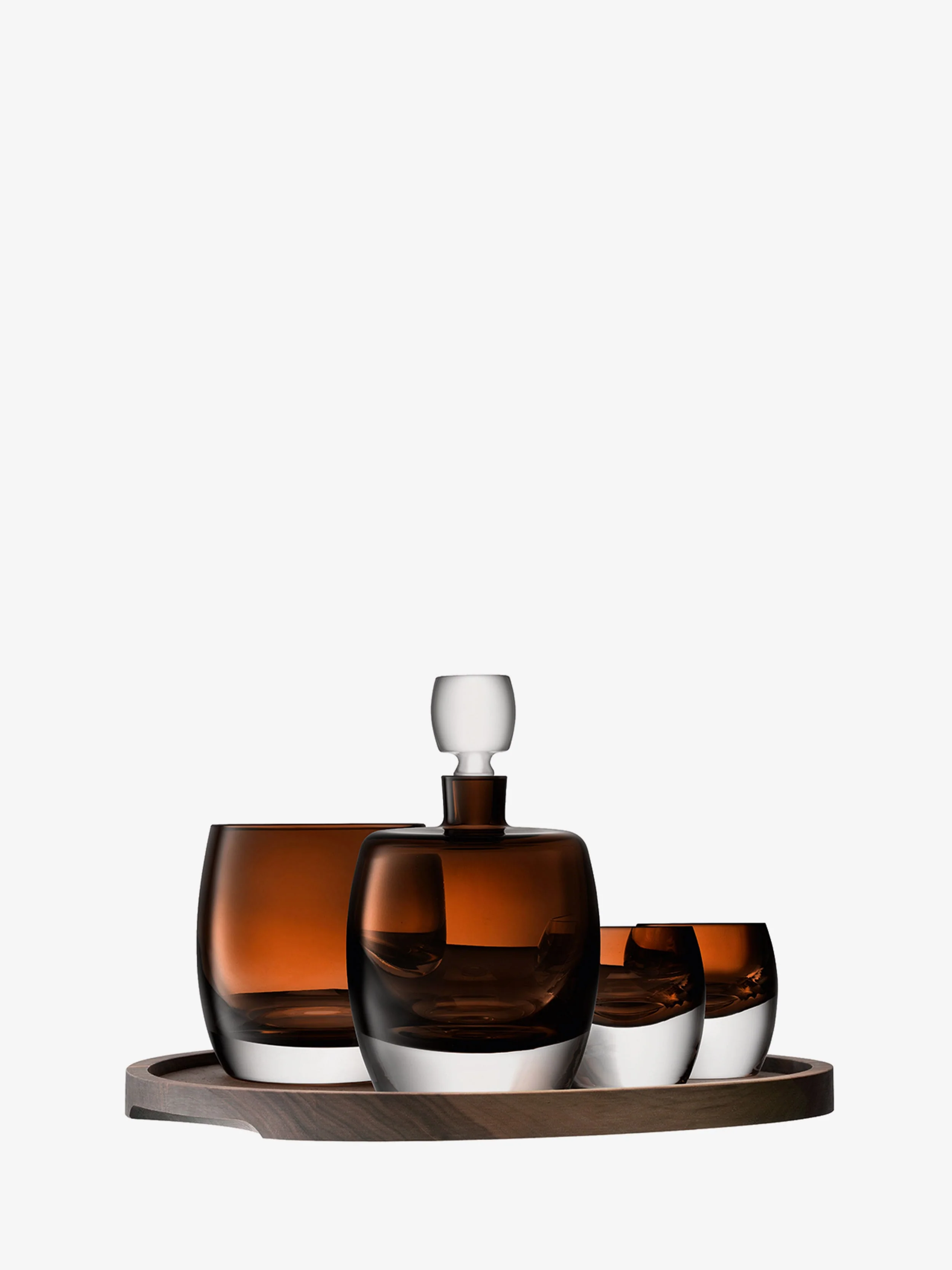 Connoisseur Set & Walnut/Cork Serving Tray